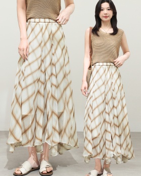 Mermaid vacation irregular long skirt A-line slim skirt for women