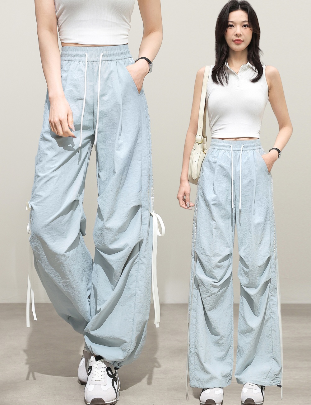 Wide leg wicking work pants small fellow long pants