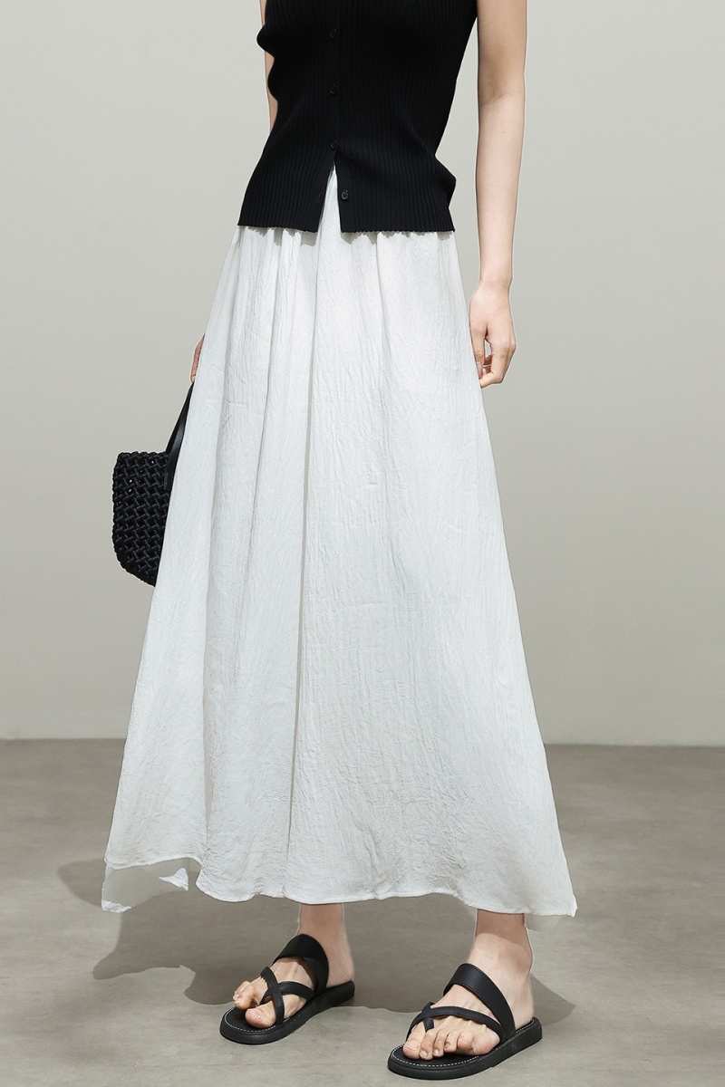 Lazy drape culottes small fellow high waist wide leg pants