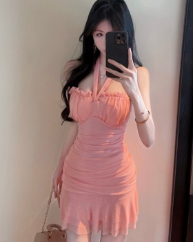 Wrapped chest summer with chest pad dress for women