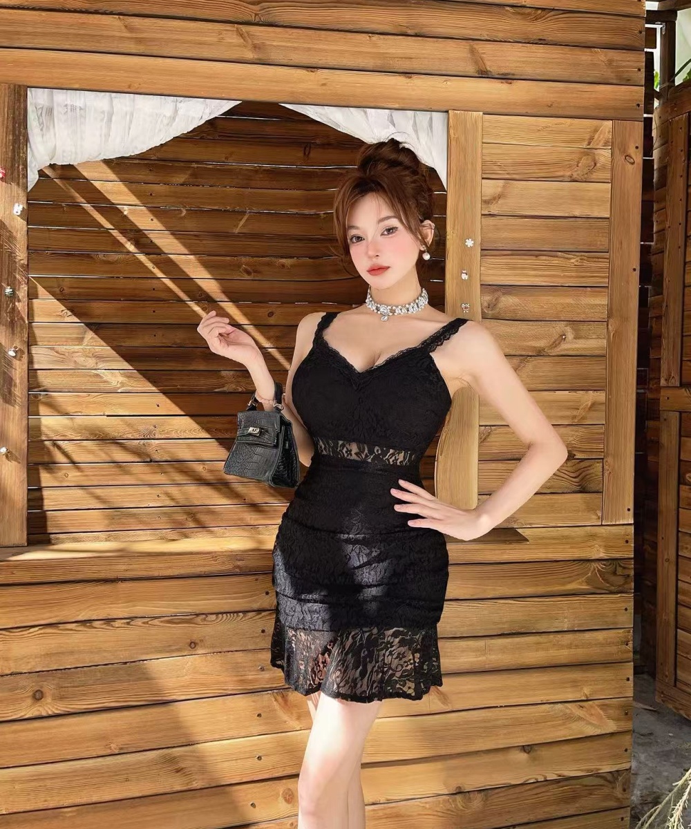 Spicegirl package hip lace slim sling sexy dress for women