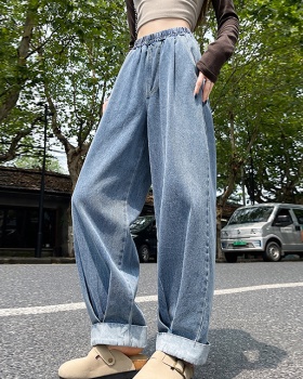 Nine tenths wide leg pants loose harem pants for women