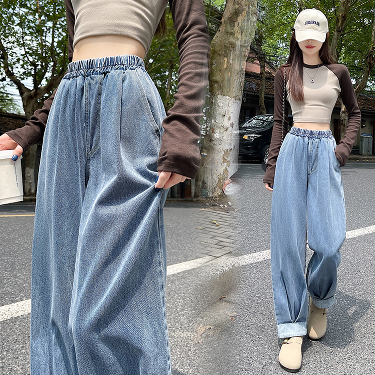 Nine tenths wide leg pants loose harem pants for women