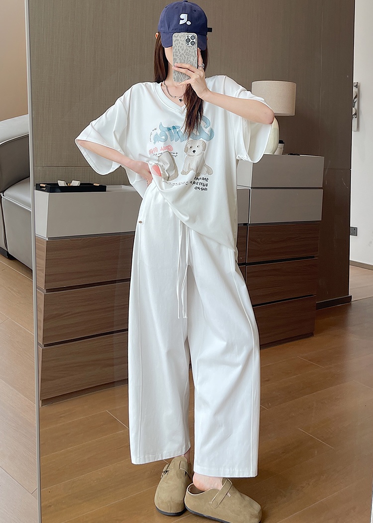 Slim casual pants loose nine pants for women