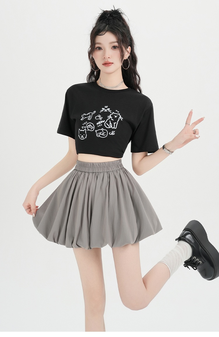 Ballet A-line culottes anti emptied skirt for women