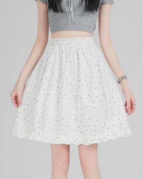 Washed thick and disorderly bud skirt retro A-line skirt