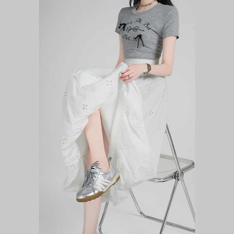 A-line loose bud skirt high waist skirt for women