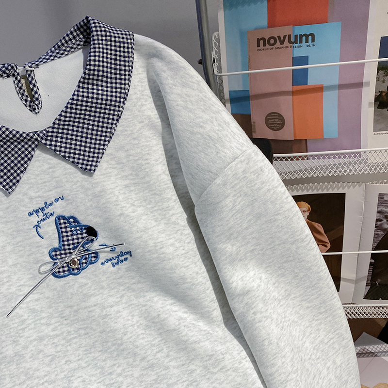 Spring and autumn thin hoodie loose tops for women