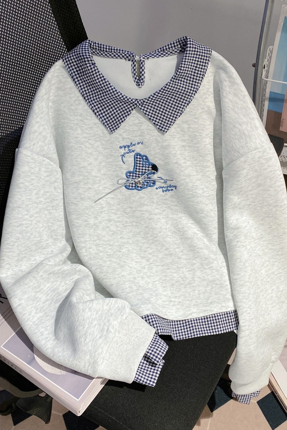 Spring and autumn thin hoodie loose tops for women