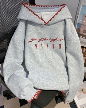 Spring and autumn loose hoodie large yard tops for women