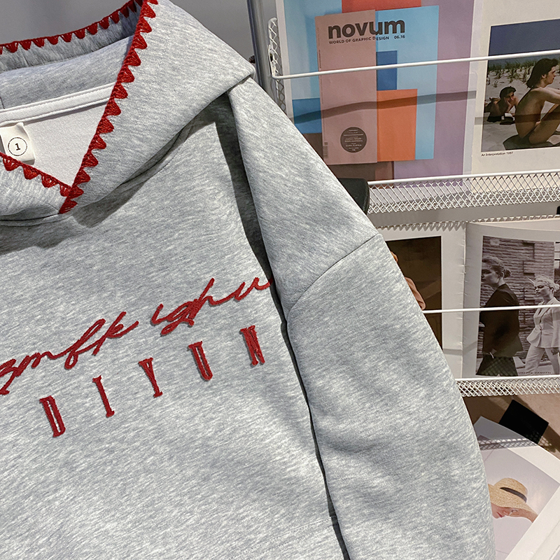 Spring and autumn loose hoodie large yard tops for women