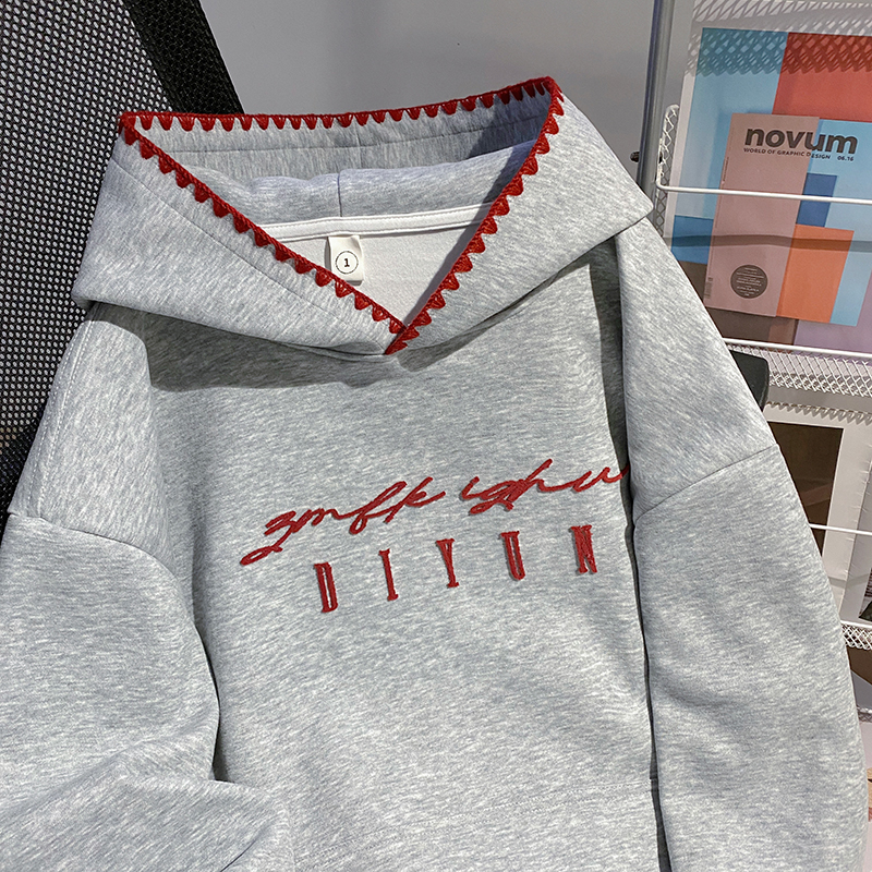 Spring and autumn loose hoodie large yard tops for women