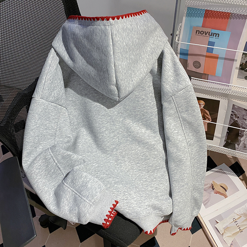 Spring and autumn loose hoodie large yard tops for women