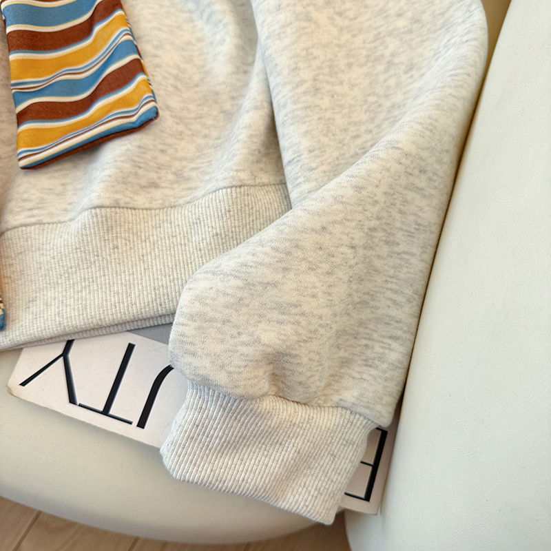 Spring loose T-shirt Pseudo-two hoodie for women