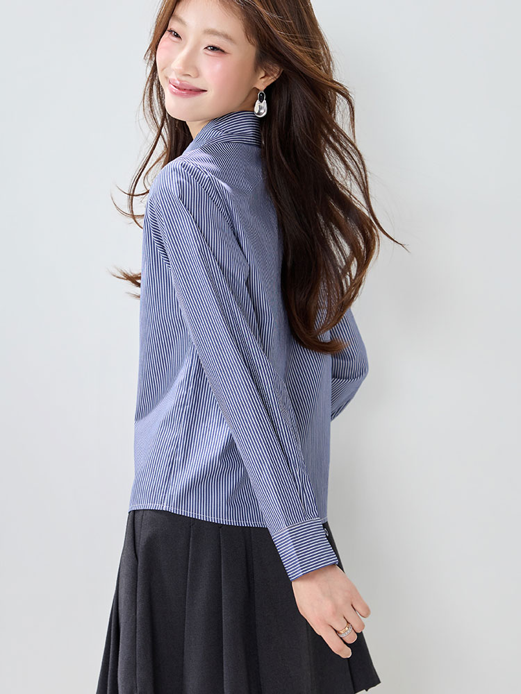 Long sleeve tops all-match shirt for women