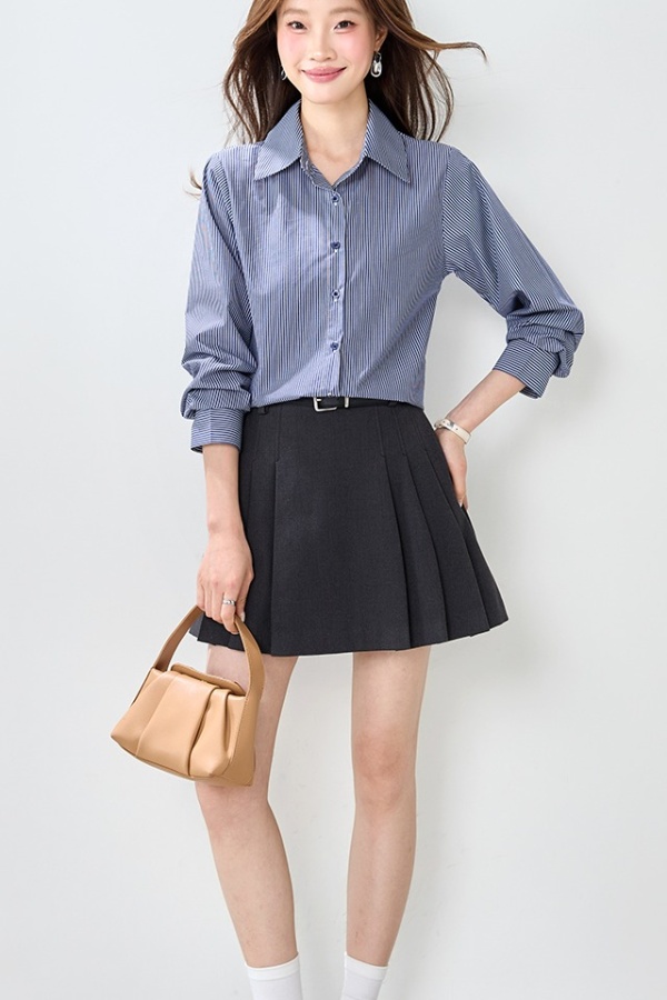 Long sleeve tops all-match shirt for women