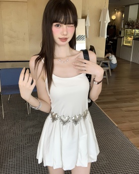 Bud dress pinched waist T-back for women