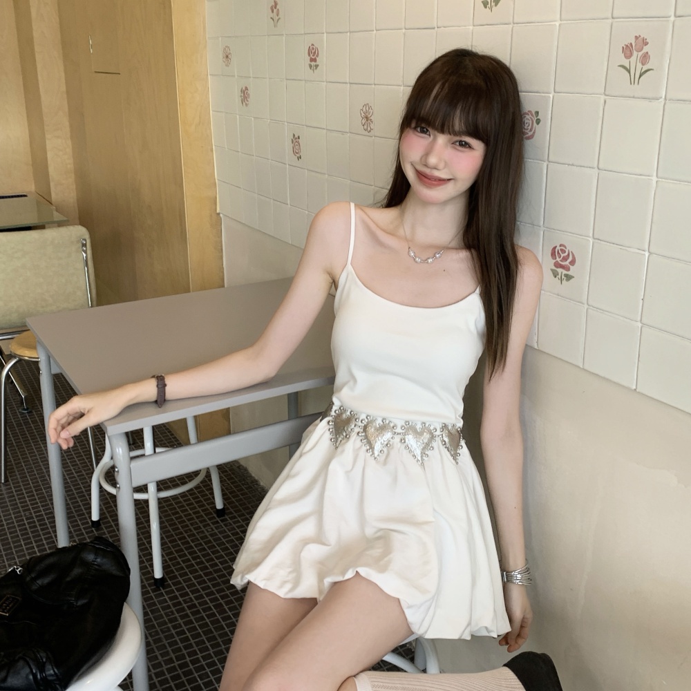 Bud dress pinched waist T-back for women