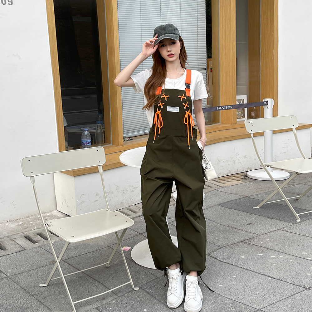 Loose Casual work clothing summer conjoined pants a set