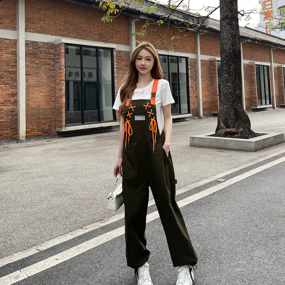 Loose Casual work clothing summer conjoined pants a set