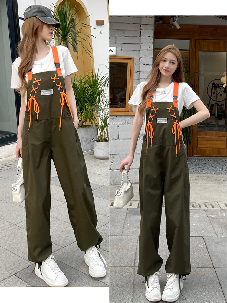Loose Casual work clothing summer conjoined pants a set