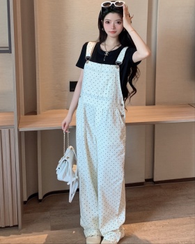 Korean style loose show young bib pants lazy maiden jumpsuit