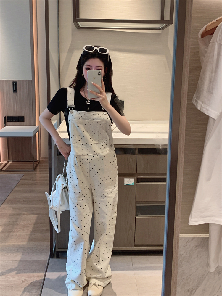 Korean style loose show young bib pants lazy maiden jumpsuit