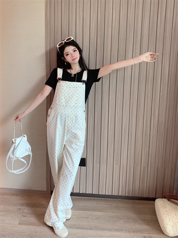 Korean style loose show young bib pants lazy maiden jumpsuit