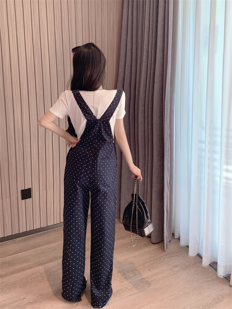 Korean style loose show young bib pants lazy maiden jumpsuit