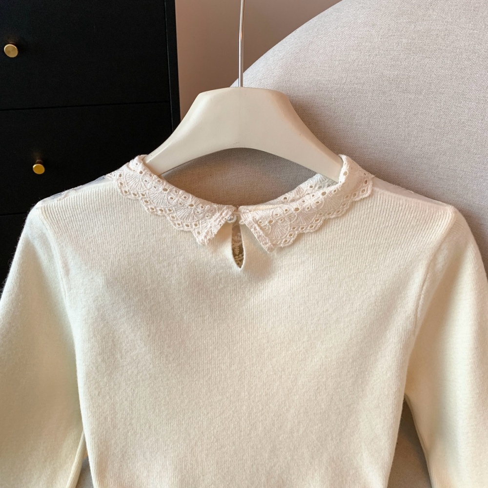 Winter lace tops inside the ride sweater for women