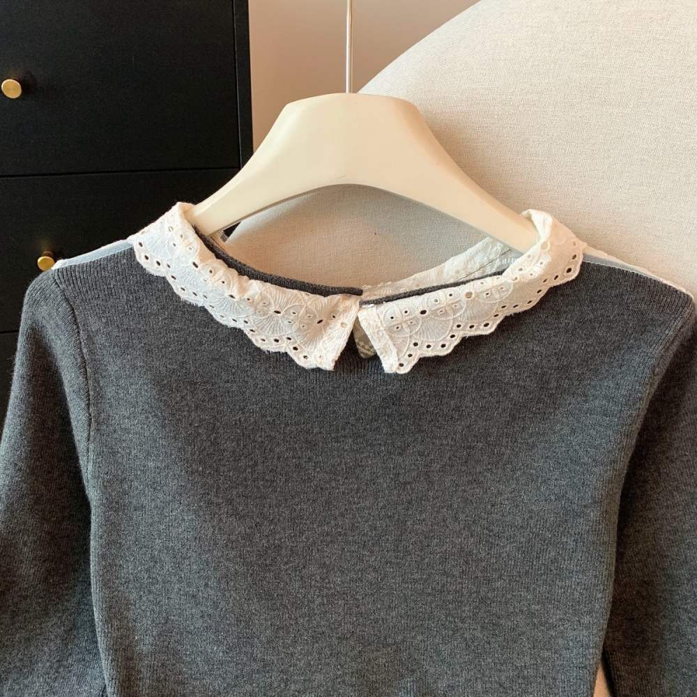 Winter lace tops inside the ride sweater for women