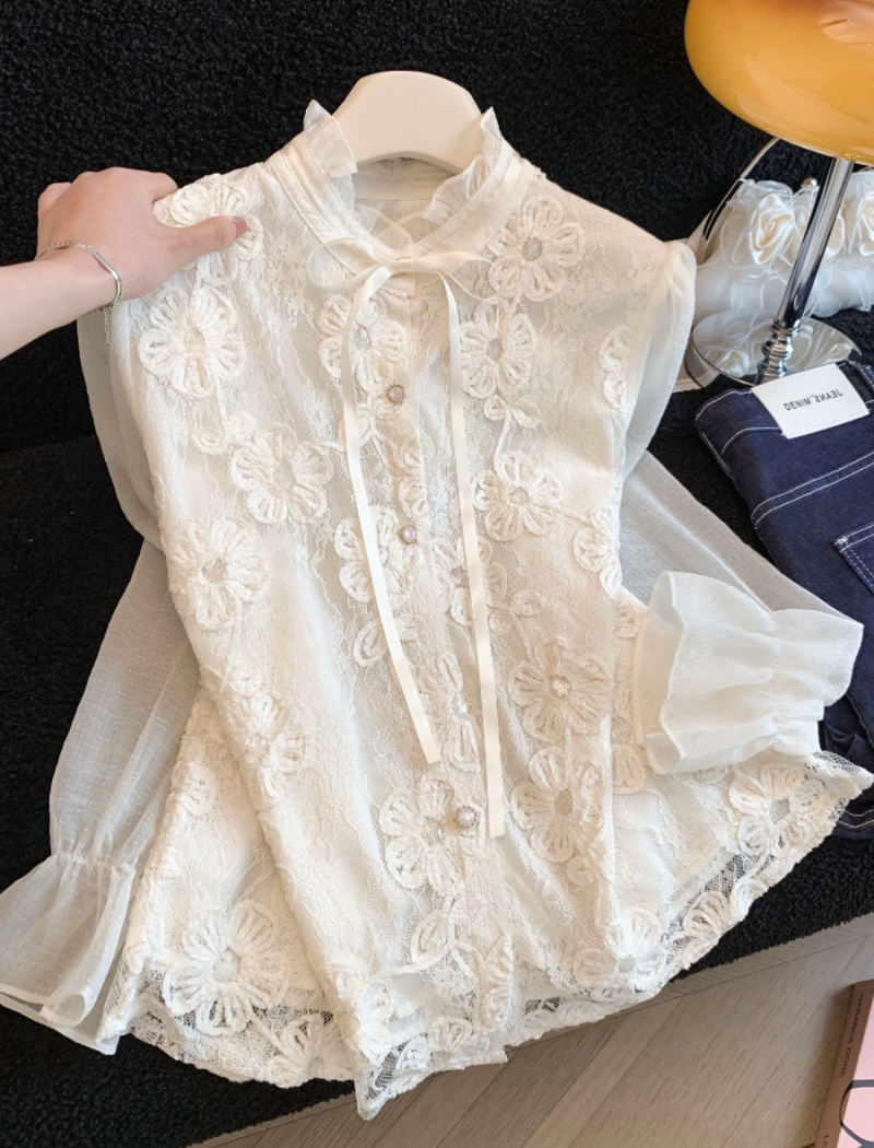 Inside the ride shirt lace tops for women