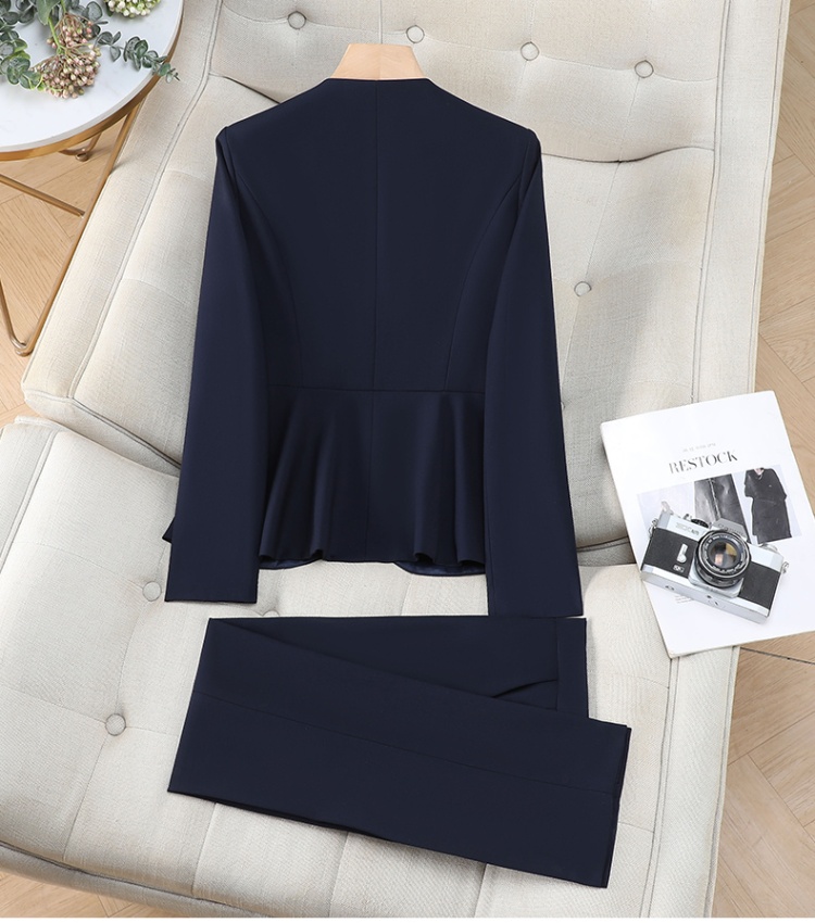 Autumn work clothing overalls uniform a set for women