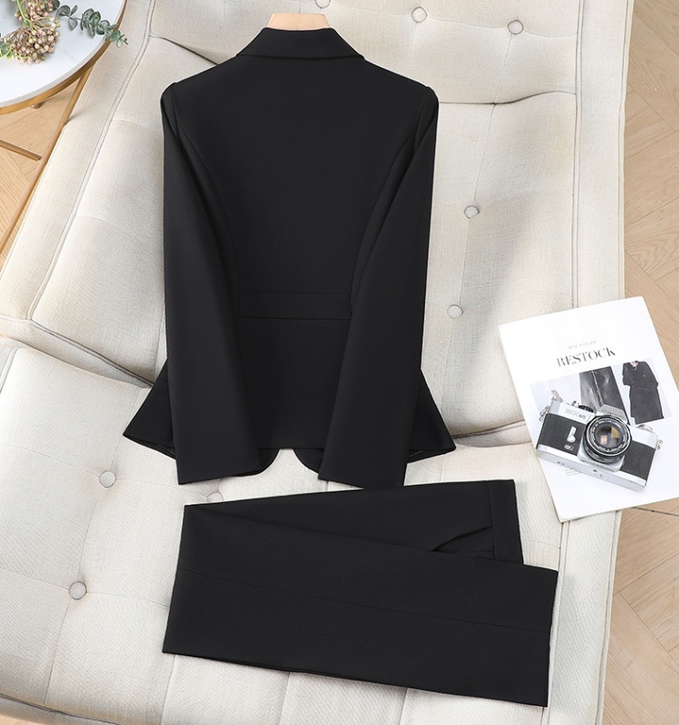 Commuting temperament spring overalls business suit a set