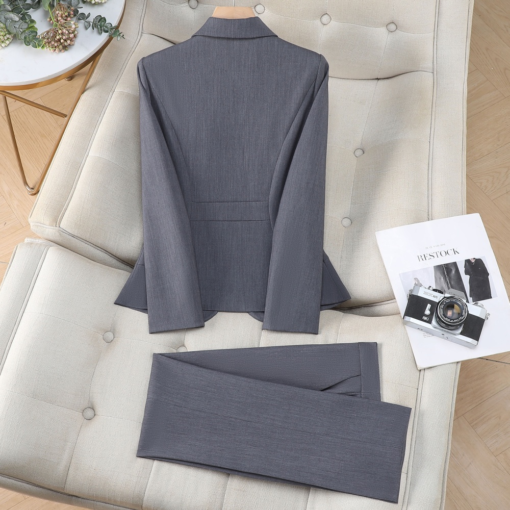 Commuting temperament spring overalls business suit a set