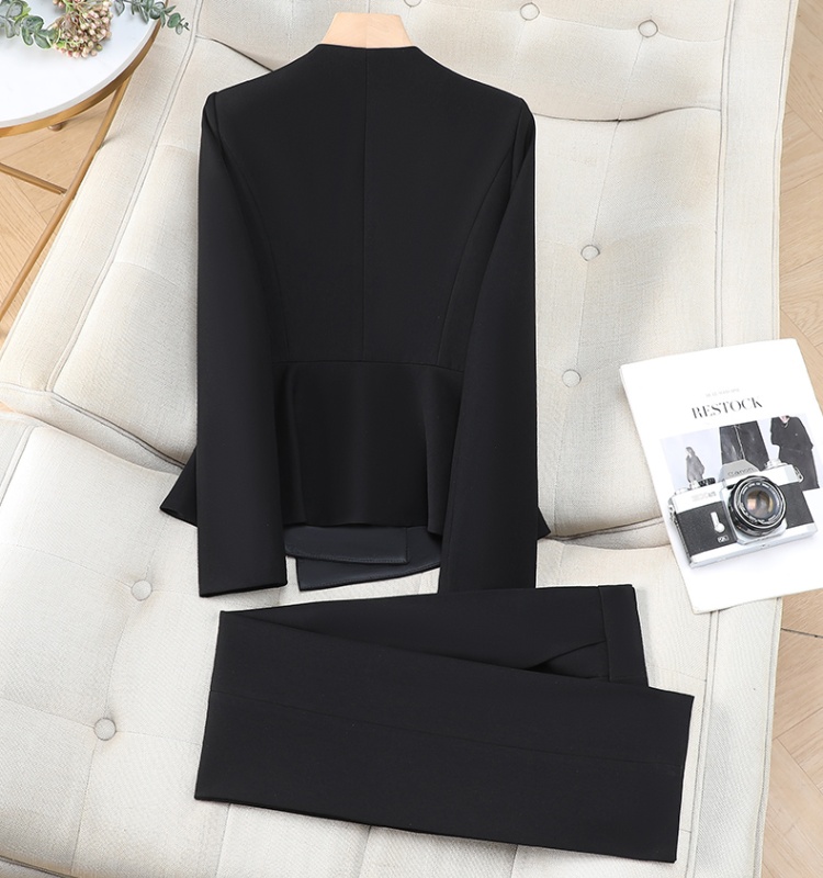 Spring and autumn business suit pants a set for women