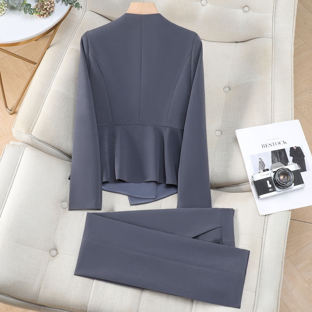 Spring and autumn business suit pants a set for women