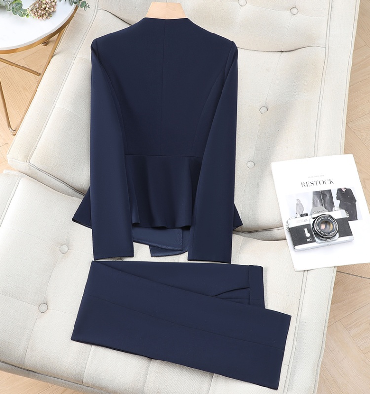 Spring and autumn business suit pants a set for women