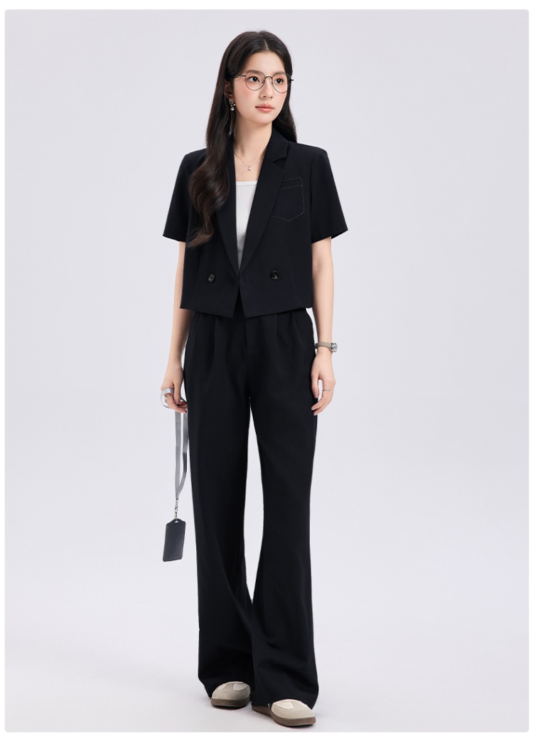 Thin profession pants summer coat 2pcs set for women