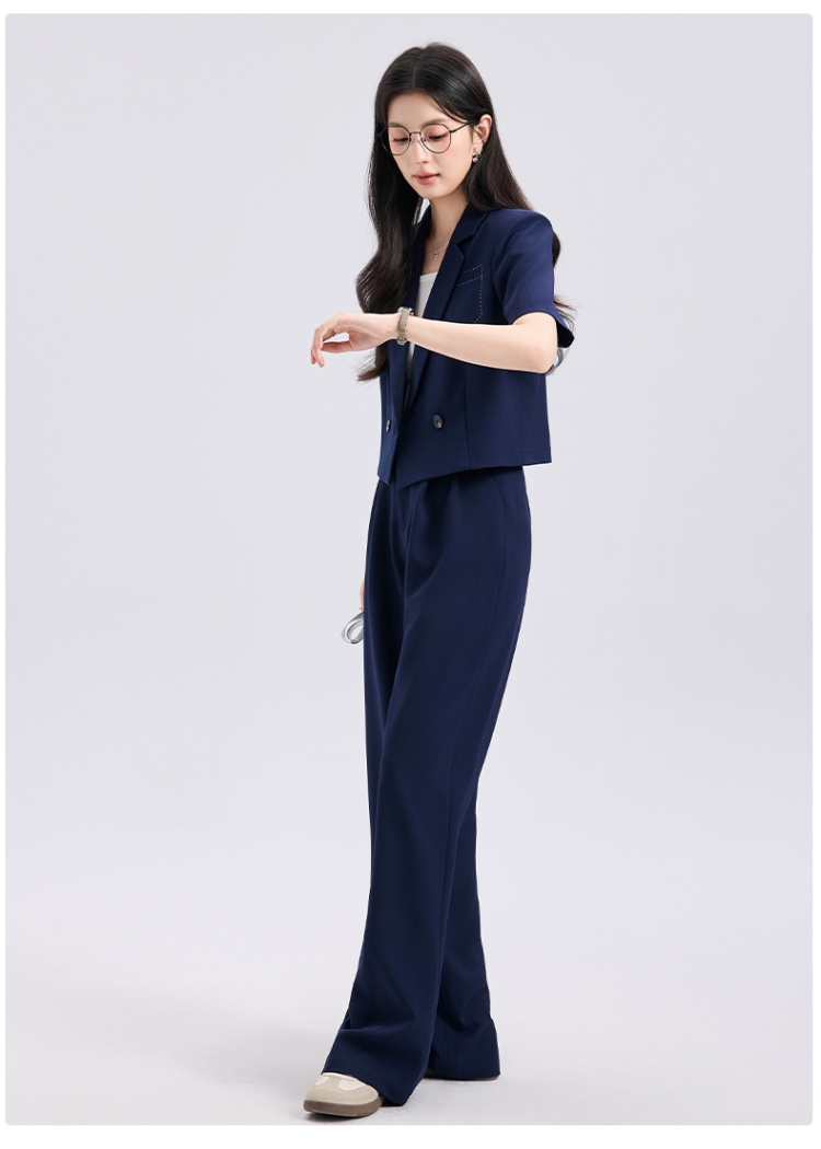 Thin profession pants summer coat 2pcs set for women
