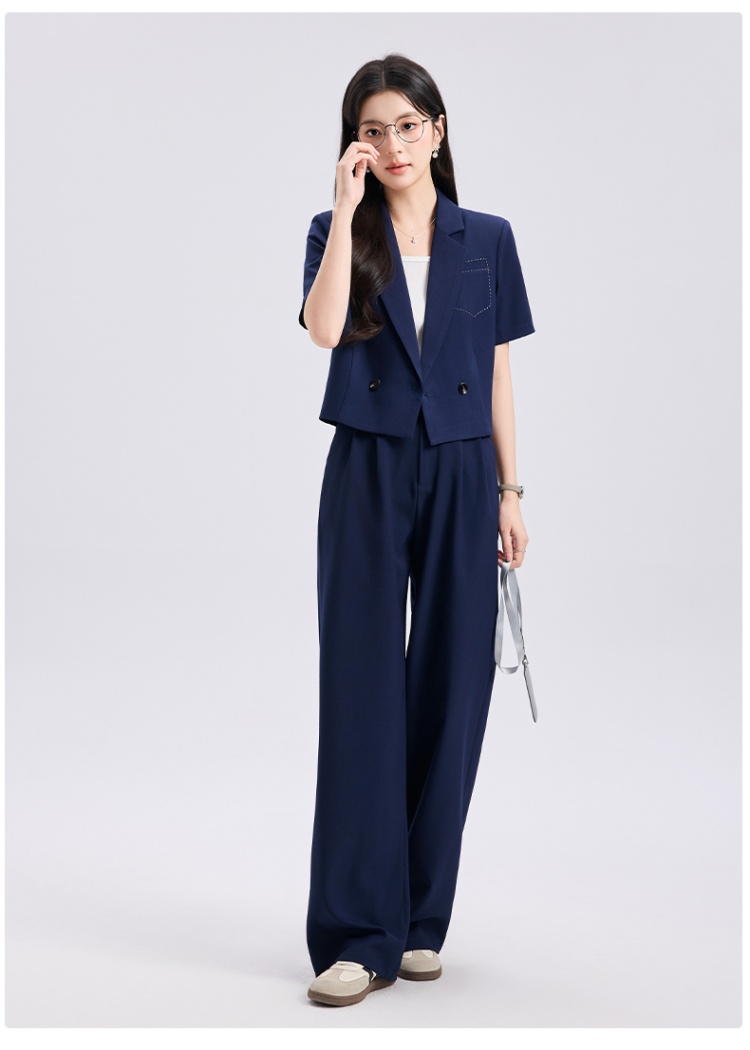 Thin profession pants summer coat 2pcs set for women