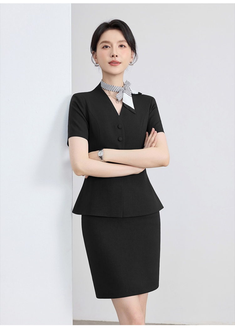 Summer coat business suit 2pcs set for women
