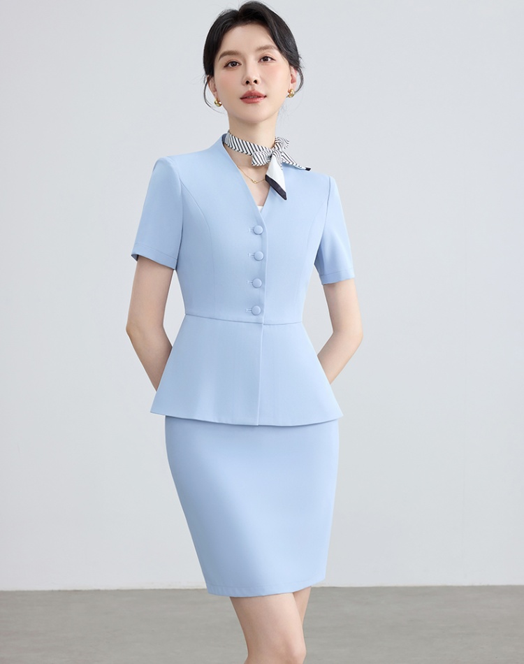 Summer coat business suit 2pcs set for women