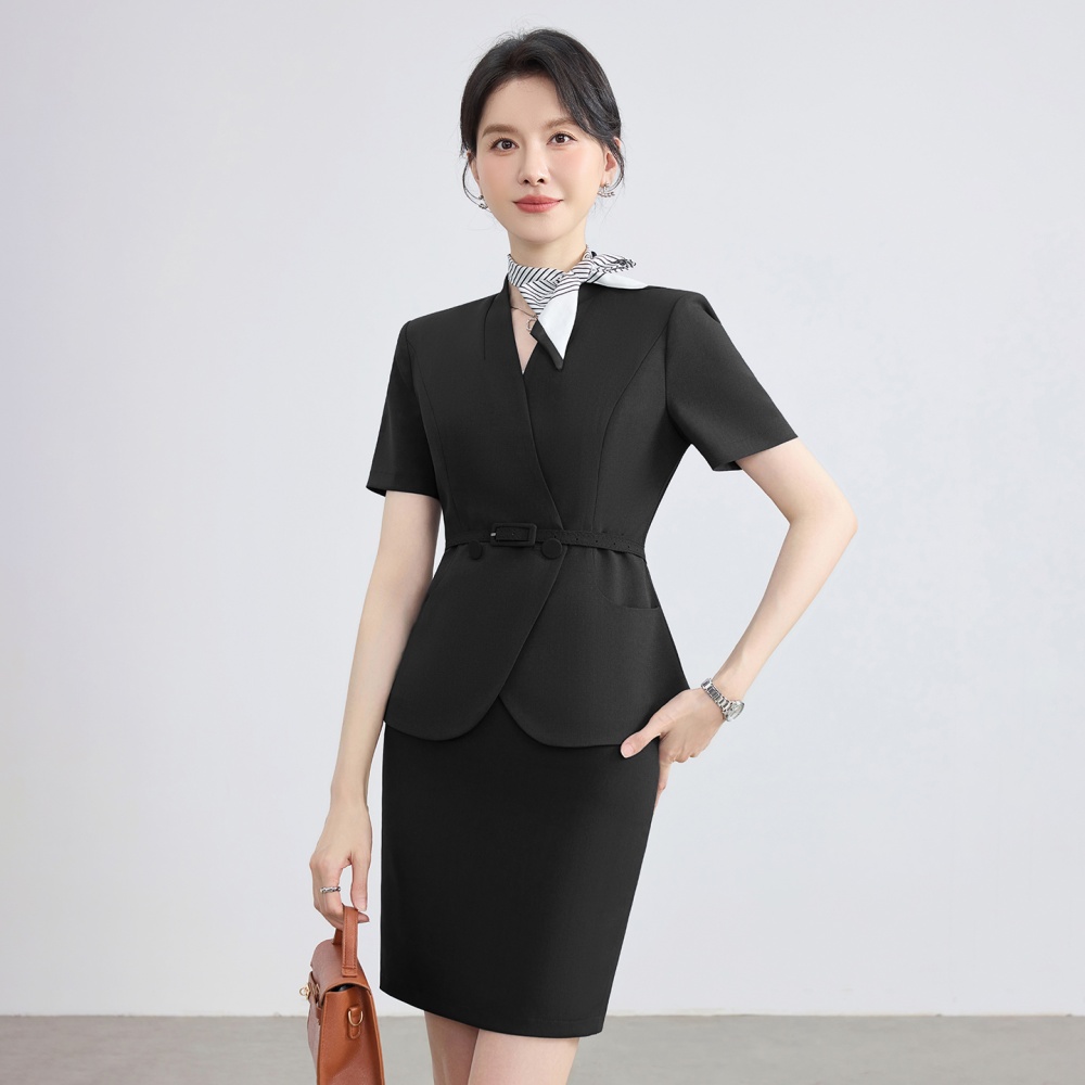 Thin profession coat summer business suit 2pcs set for women