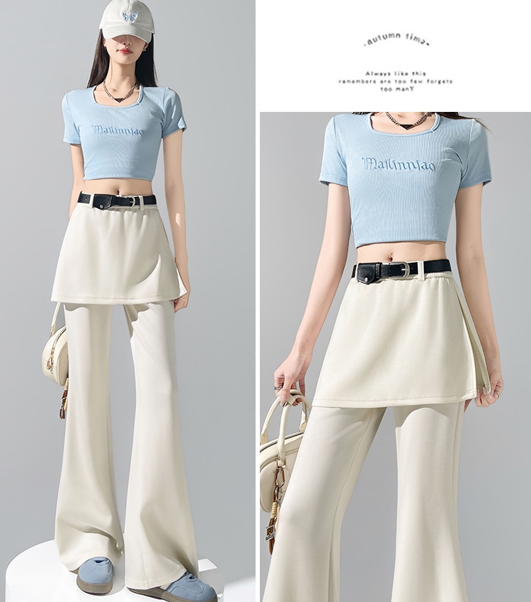 Cotton slim flare pants Casual spring and summer pants