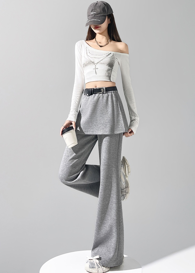 Cotton slim flare pants Casual spring and summer pants