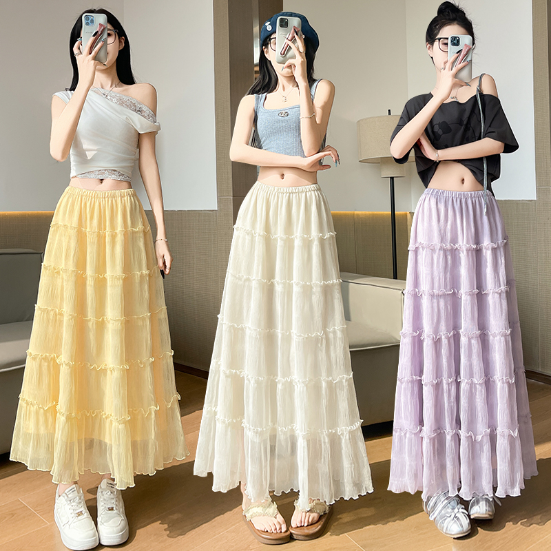 Lace spring and summer tender sweet skirt for women