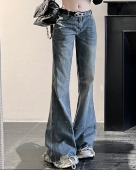 Retro loose long pants Casual jeans for women