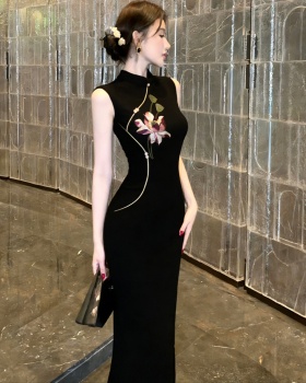 Split slim summer retro dress