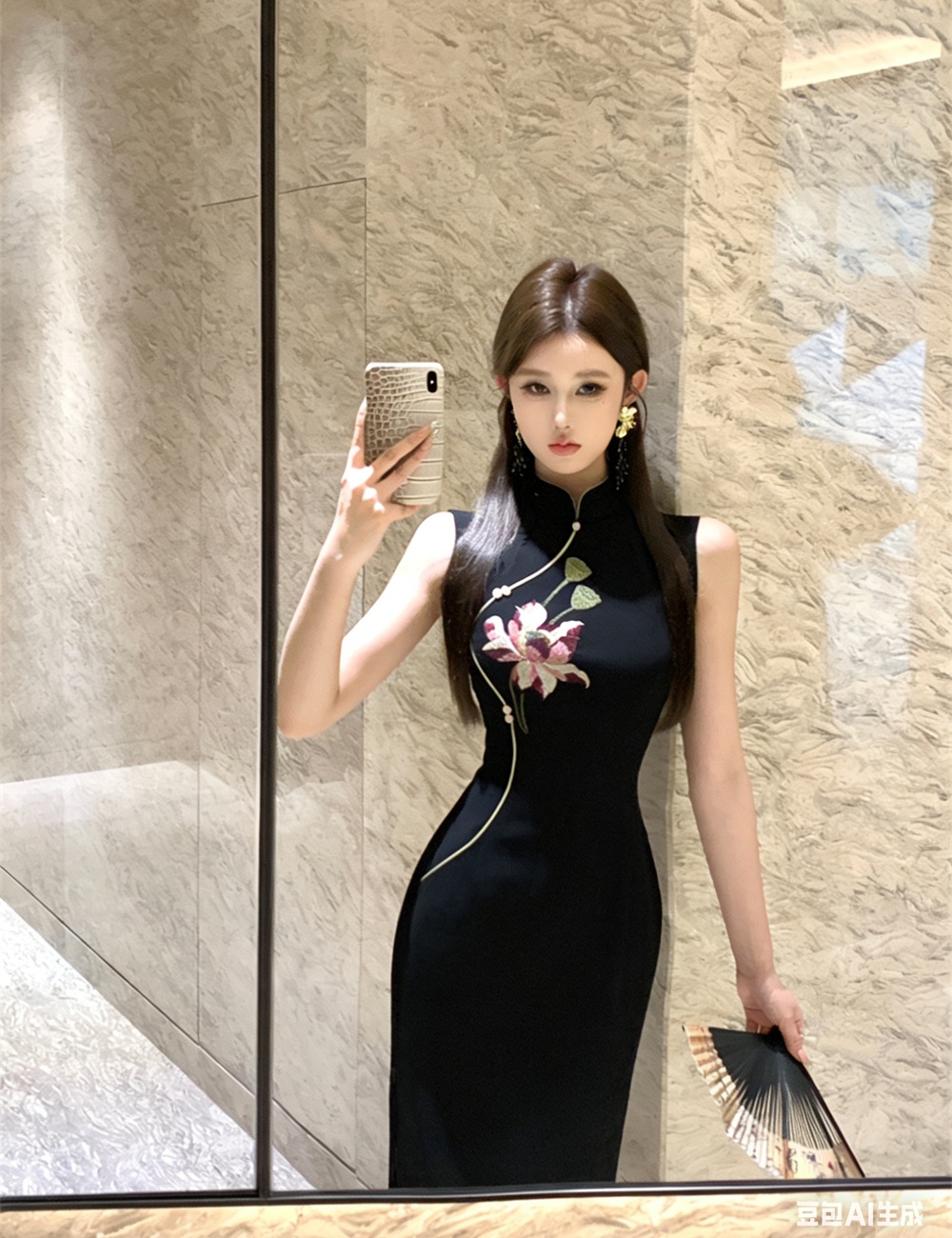 Split slim summer retro dress